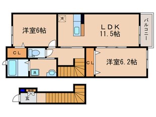 テイク・ヴィレッジの物件間取画像